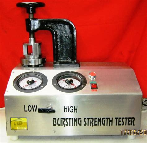 Bursting Tester importer|bursting strength tester.